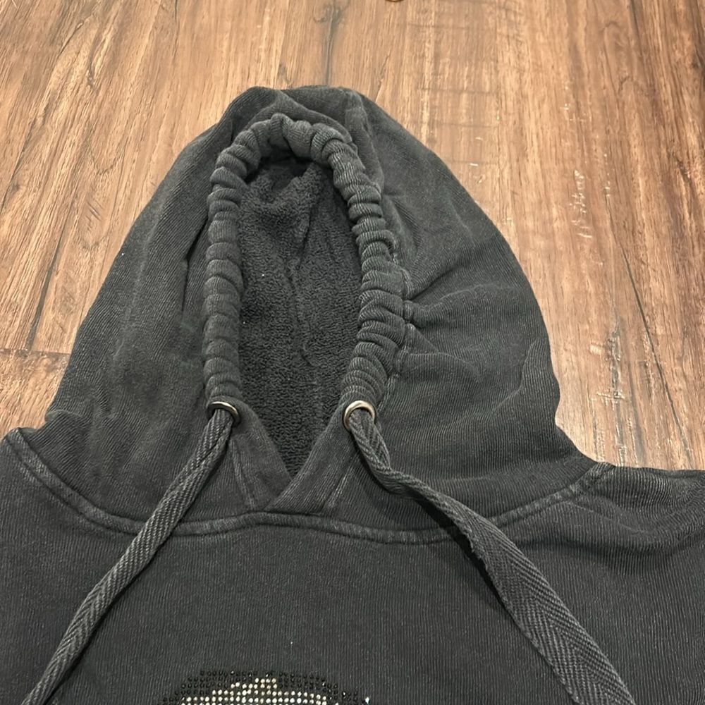 Vintage Havana Skull Studded Black Hoodie Sweatshirt, Size Small - Picture 4 of 7